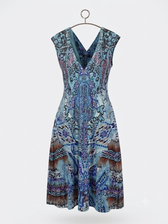 Apt. 9 Dresses & Skirts - Apt. 9 Paisley Print Sleeveless V-Neck Dress - Women's Size Large